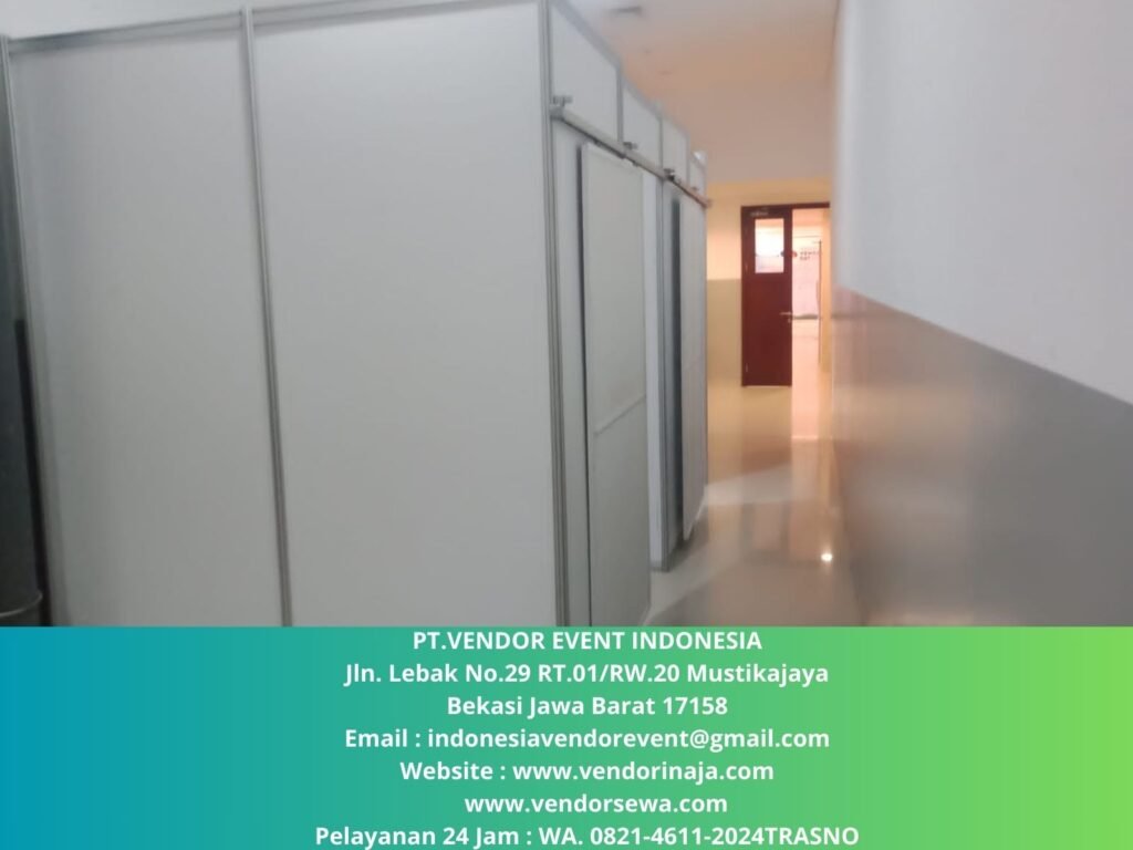 Rental Partisi Putih Ruangan Pintu Sliding Jakarta