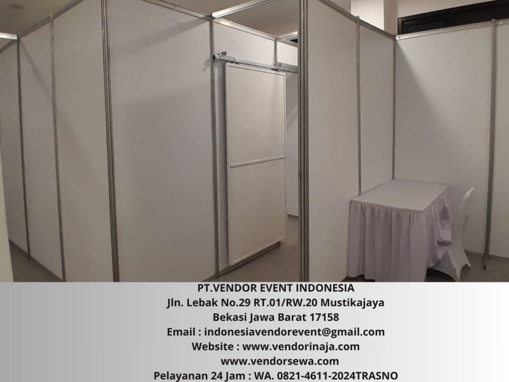 Rental Partisi Putih Ruangan Pintu Sliding Jakarta
