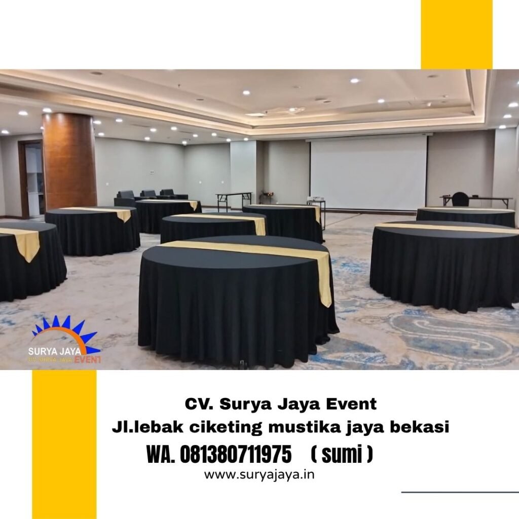 Pusat Rental Round Table Ukuran Variatif Jakarta