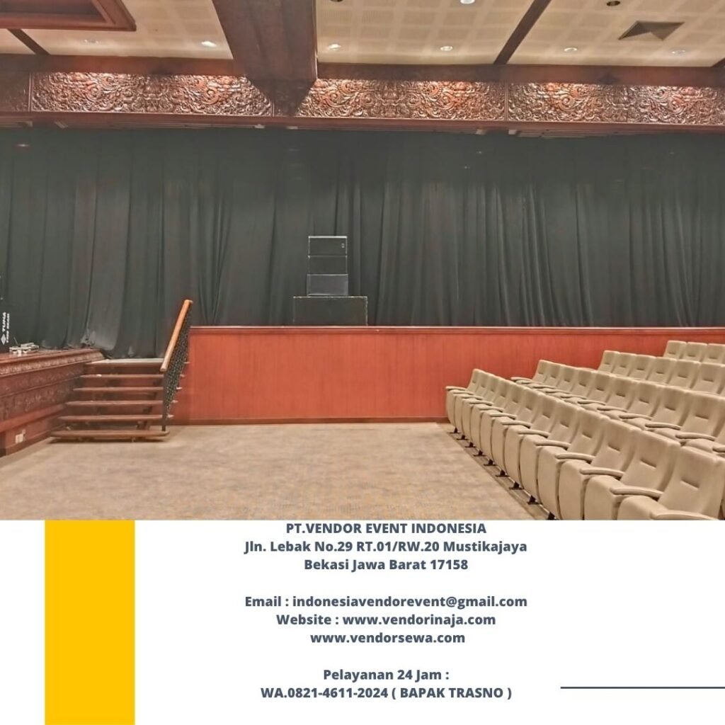 Rental Black Curtain Tinggi 2,5 Meter Jakarta