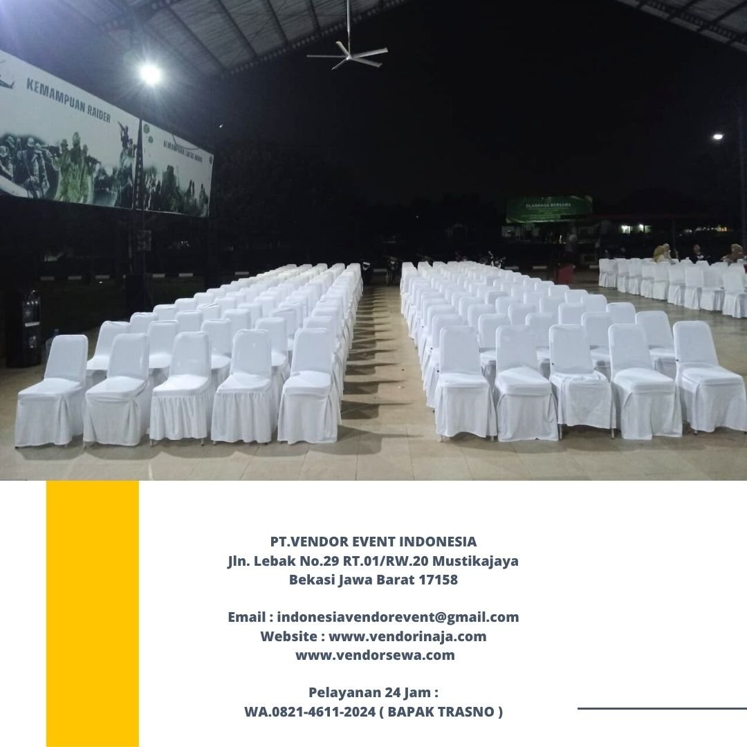 Rental Kursi Futura Cover Rumbai Putih Area Cilodong Depok