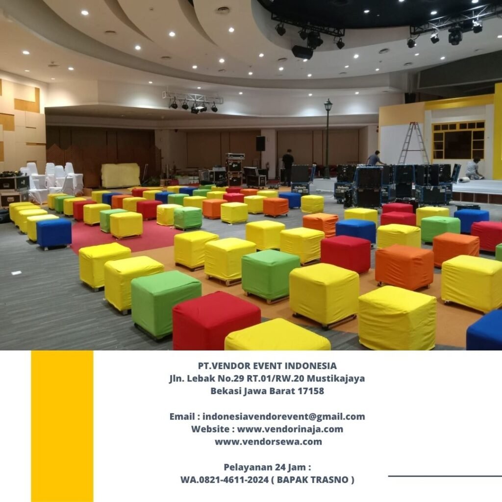 Rental Puff Warna-Warni Dan Tenda Bazar Jakarta