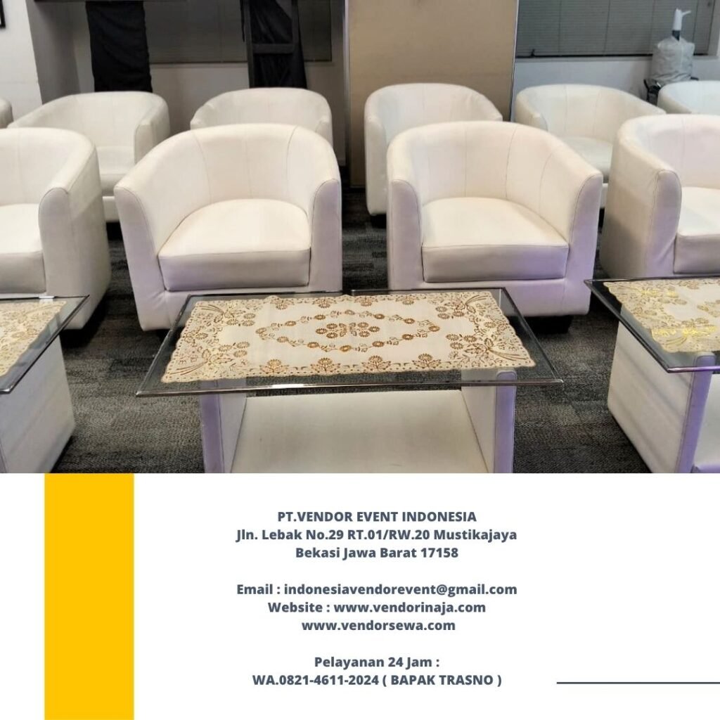 Sewa Sofa Oval Putih Area Jakarta