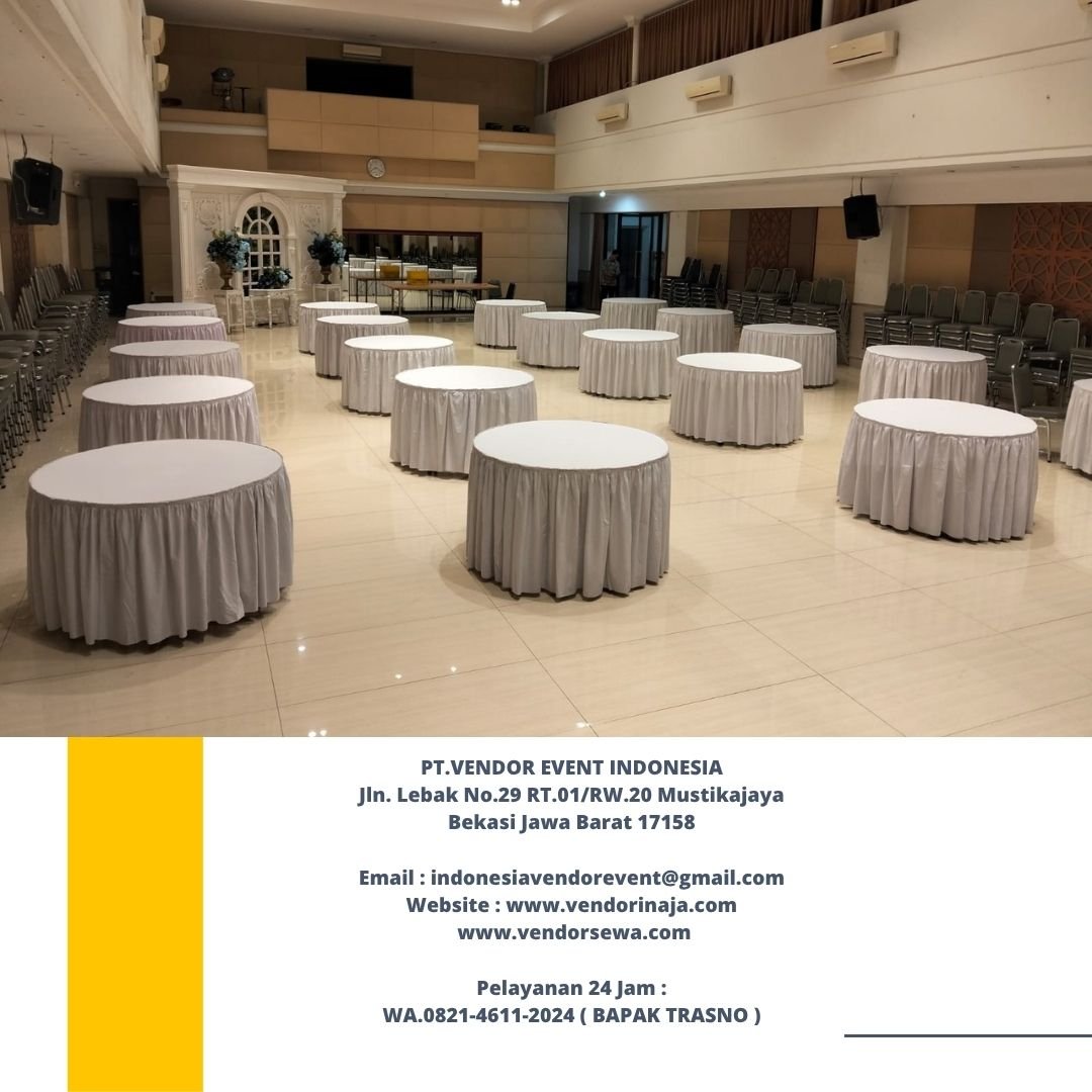 Spesialis Jasa Sewa Round Table Aneka Diameter,Stok Banyak Jakarta