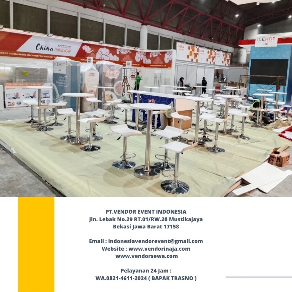 Jasa Sewa Barstool Putih Kursi Kotak Area Bogor