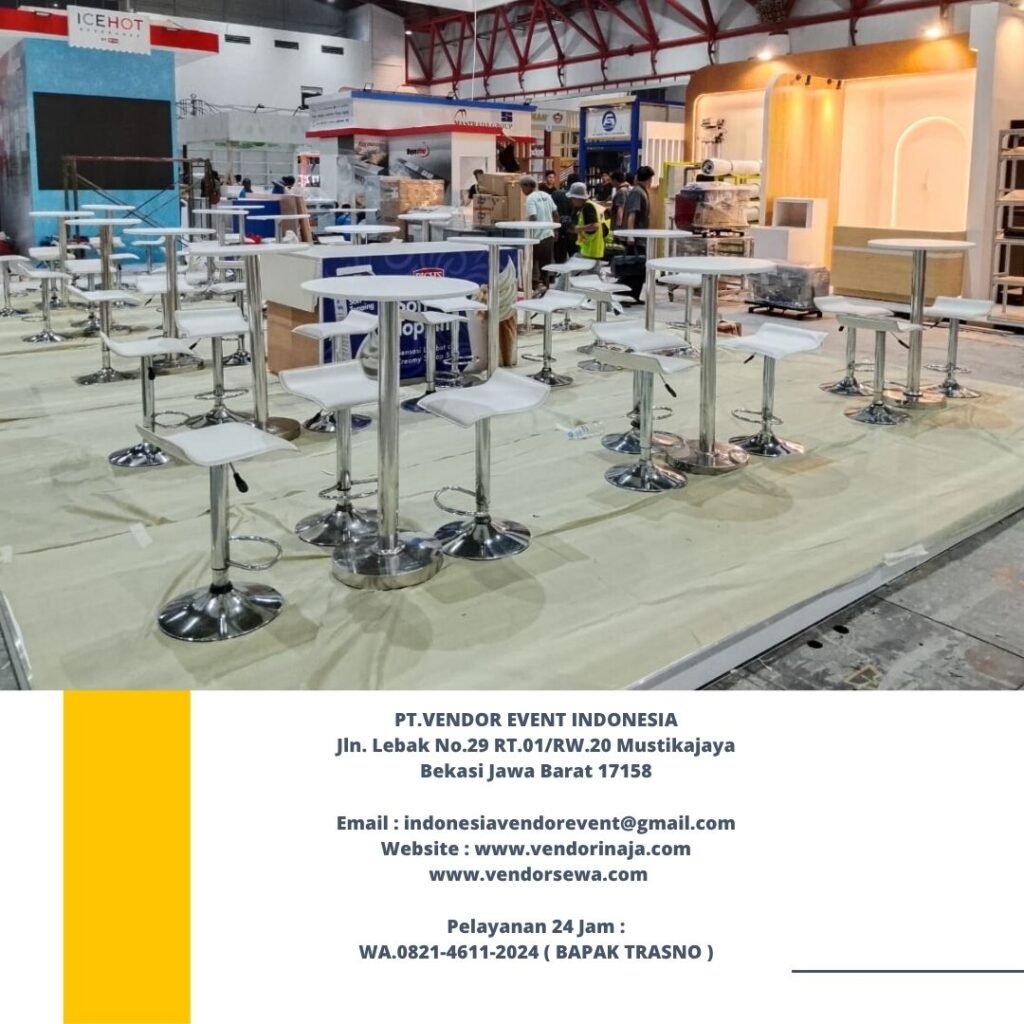 Jasa Sewa Barstool Putih Kursi Kotak Area Bogor