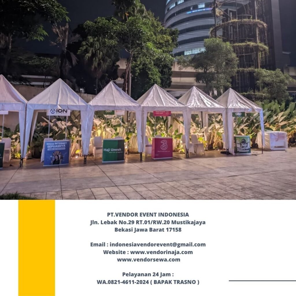 Jasa Sewa Tenda Bazar Putih 2x2m Jakarta