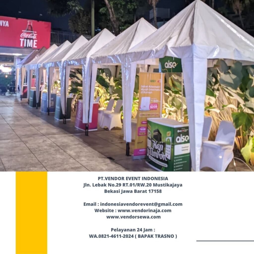 Jasa Sewa Tenda Bazar Putih 2x2m Jakarta