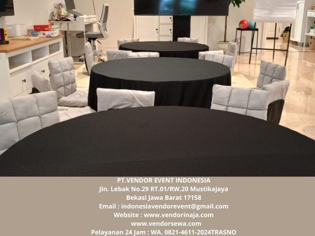 Rental Meja Bundar Dan Kursi Lipat Lesehan Area Jakarta