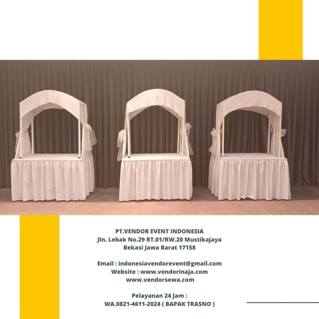 Rental Meja Prasmanan Atau Meja Gubukan Full Cover Area Jakarta