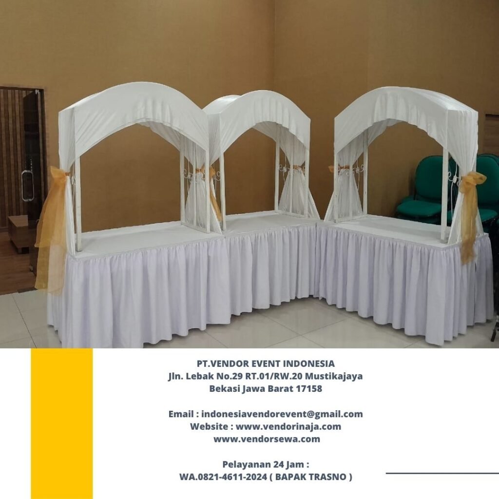 Rental Meja Prasmanan Atau Meja Gubukan Full Cover Area Jakarta