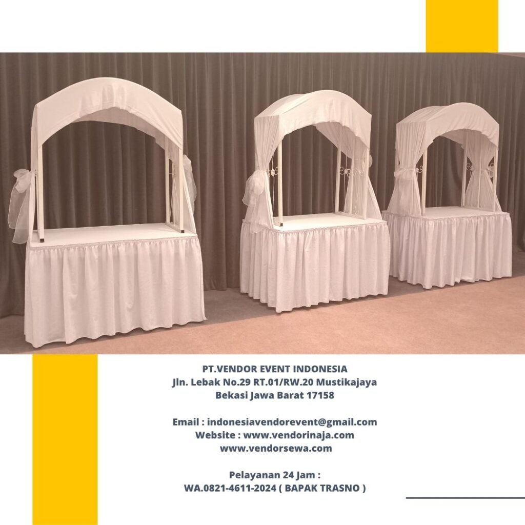 Rental Meja Prasmanan Atau Meja Gubukan Full Cover Area Jakarta