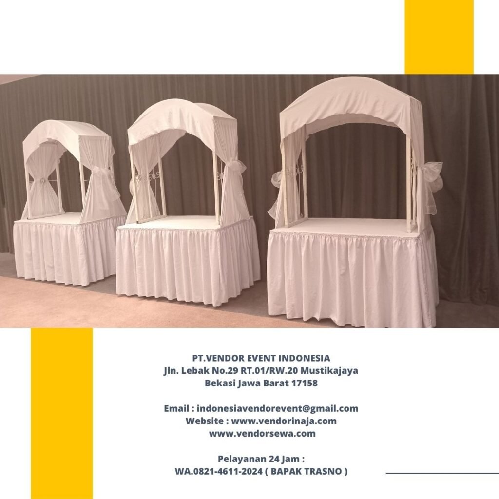 Rental Meja Prasmanan Atau Meja Gubukan Full Cover Area Jakarta