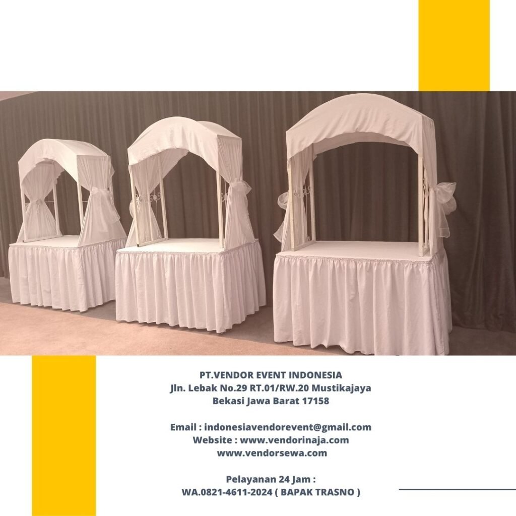 Rental Meja Prasmanan Atau Meja Gubukan Full Cover Area Jakarta