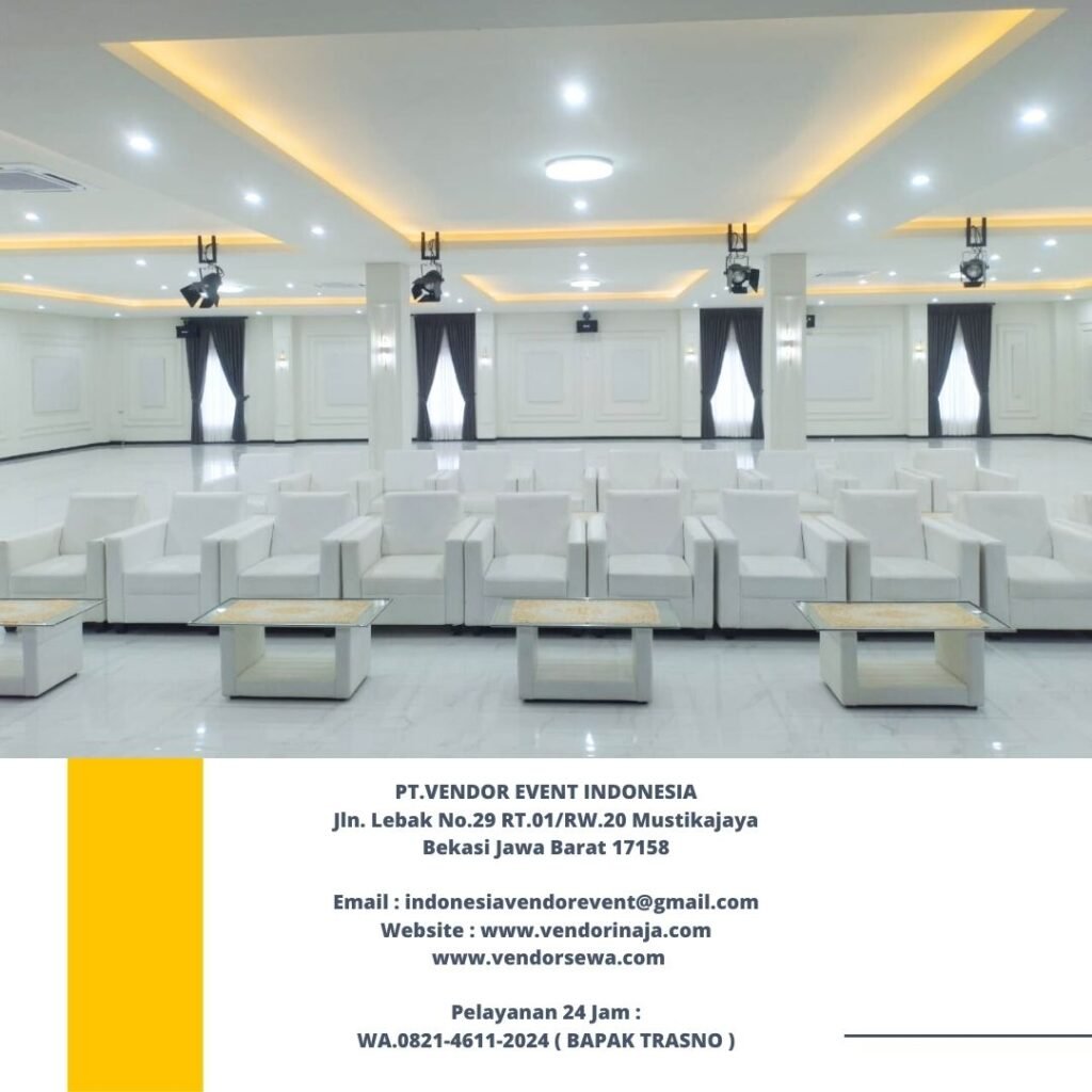 Rental Sofa Kotak Putih Minimalis Jakarta