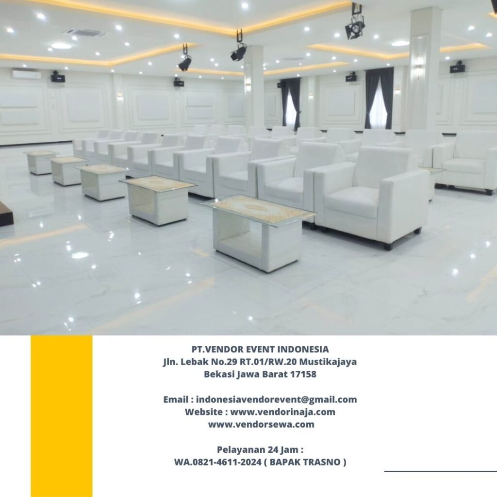 Rental Sofa Kotak Putih Minimalis Jakarta