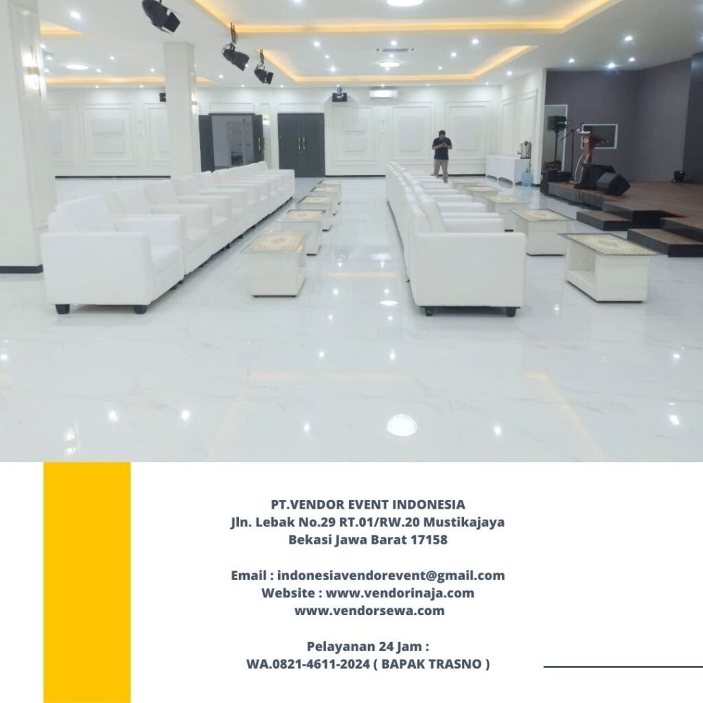 Rental Sofa Kotak Putih Minimalis Jakarta