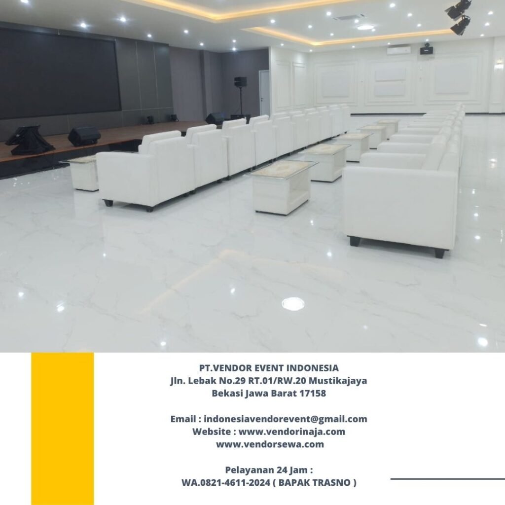 Rental Sofa Kotak Putih Minimalis Jakarta