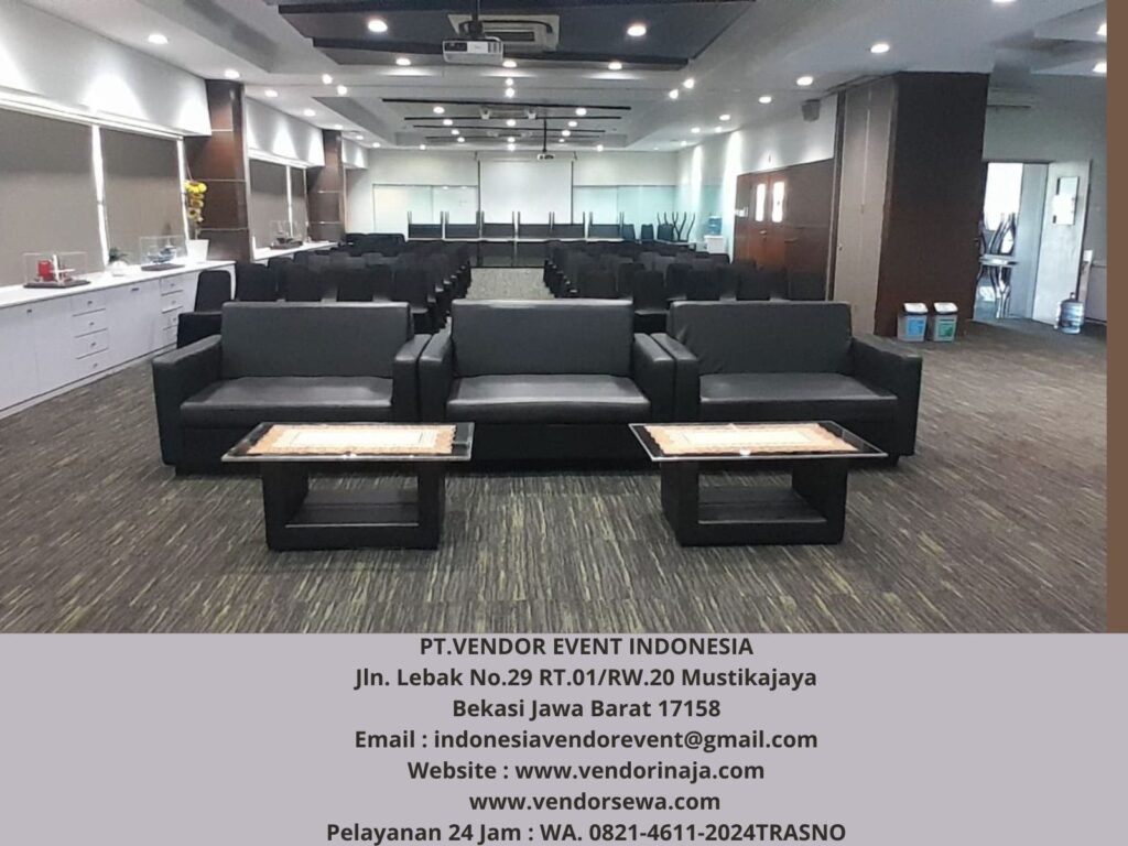 Vendor Sewa Sofa Doble Hitam Event KPPBC TMP