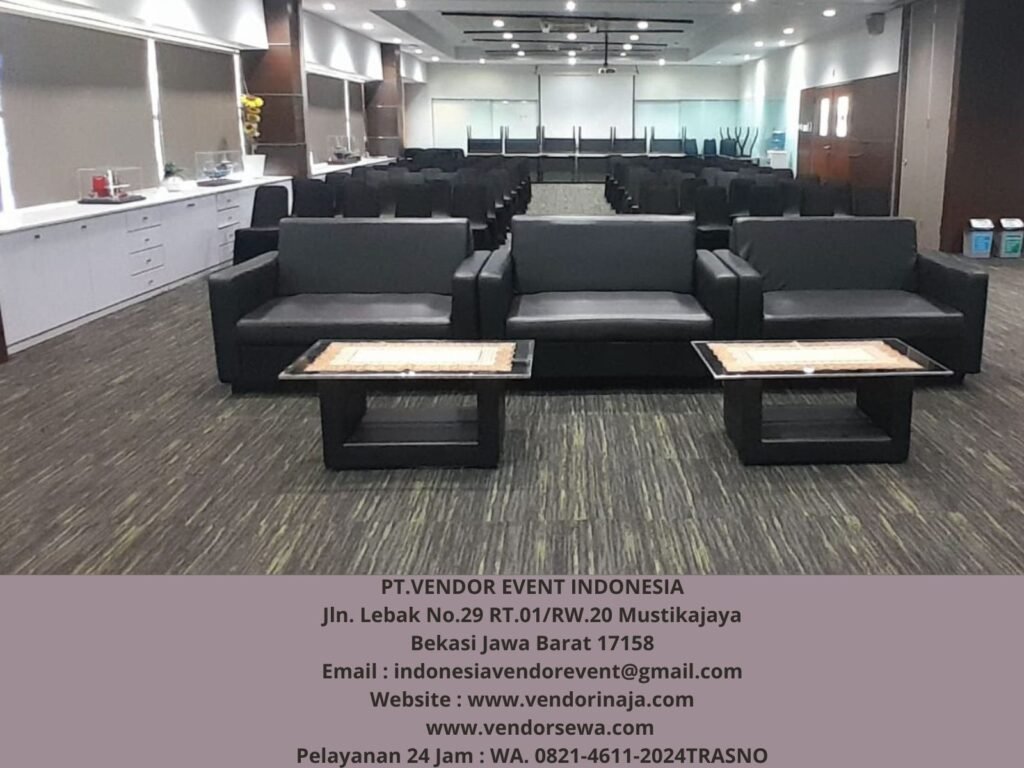 Vendor Sewa Sofa Doble Hitam Event KPPBC TMP