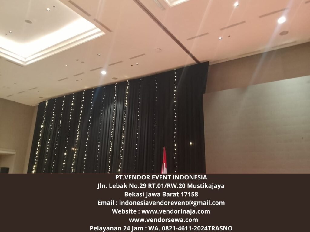 Rental Tirai Hitam Lampu Bintang Jakarta