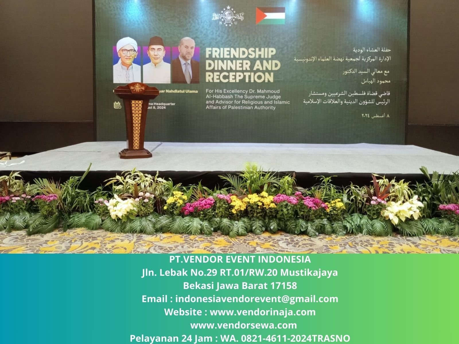 Rental Podium Type VIP Kayu Jati Ukir Jakarta