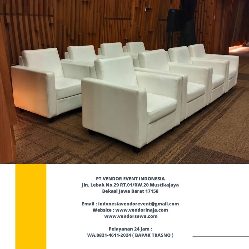 Pusat Sewa Sofa Putih Single Area Jakarta