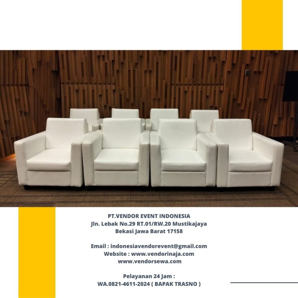Pusat Sewa Sofa Putih Single Area Jakarta