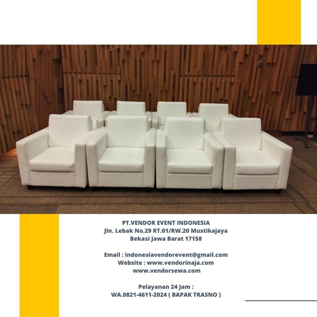 Pusat Sewa Sofa Putih Single Area Jakarta