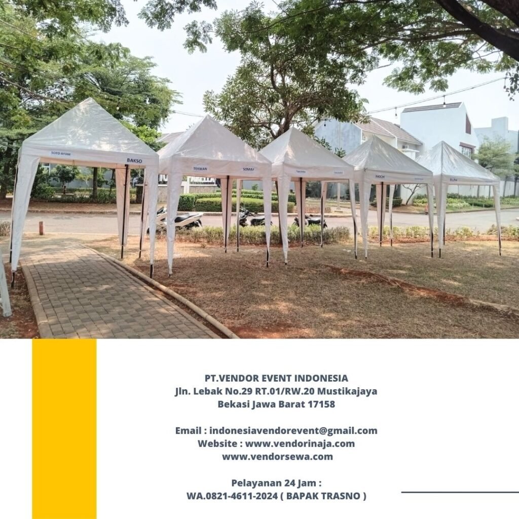 Pusat Sewa Tenda Roder,Tenda Konvensional,Bazar Area Depok