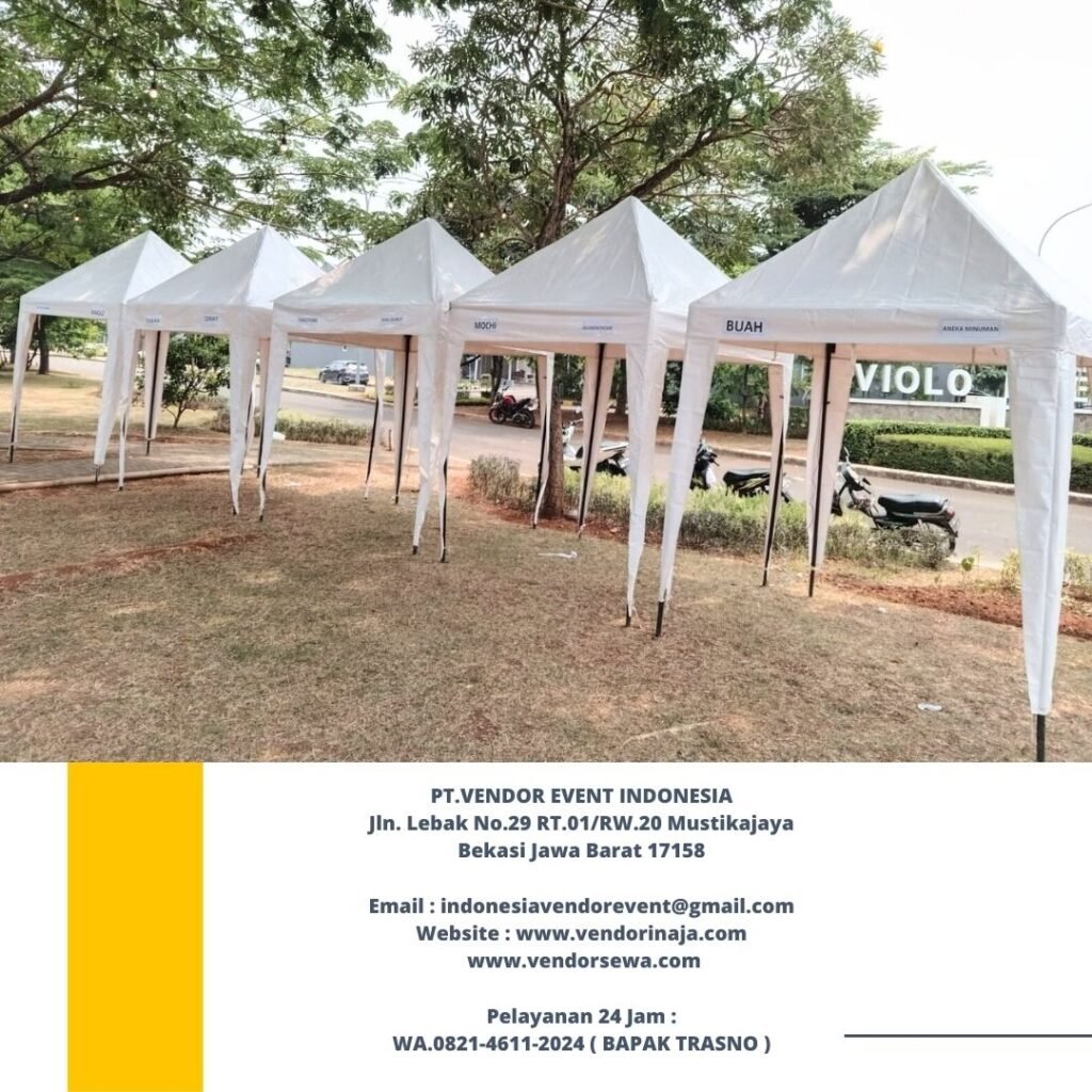 Pusat Sewa Tenda Roder,Tenda Konvensional,Bazar Area Depok