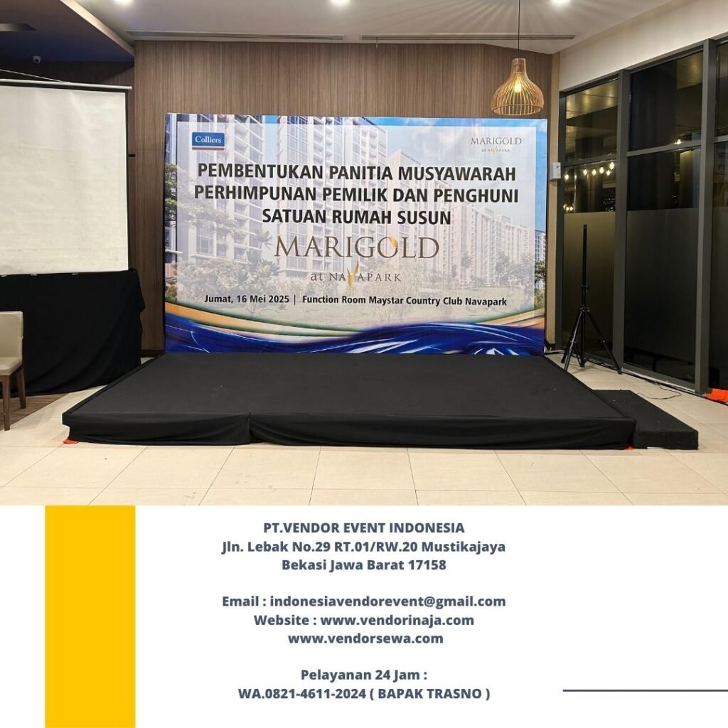 Rental Backdrop Dan Panggung Karpet Hitam Jakarta