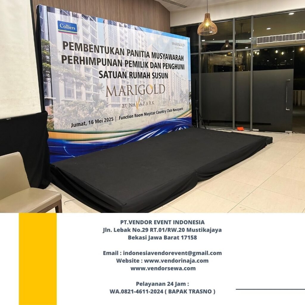 Rental Backdrop Dan Panggung Karpet Hitam Jakarta