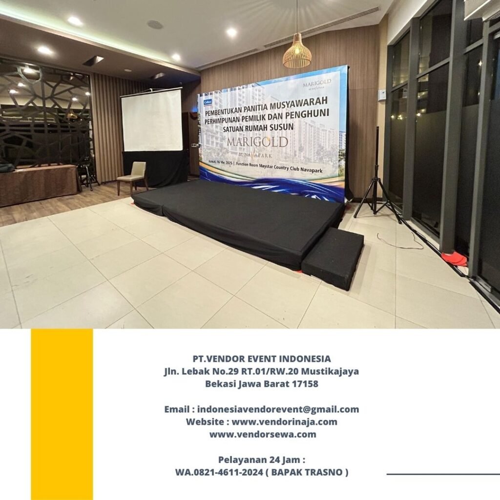 Rental Backdrop Dan Panggung Karpet Hitam Jakarta
