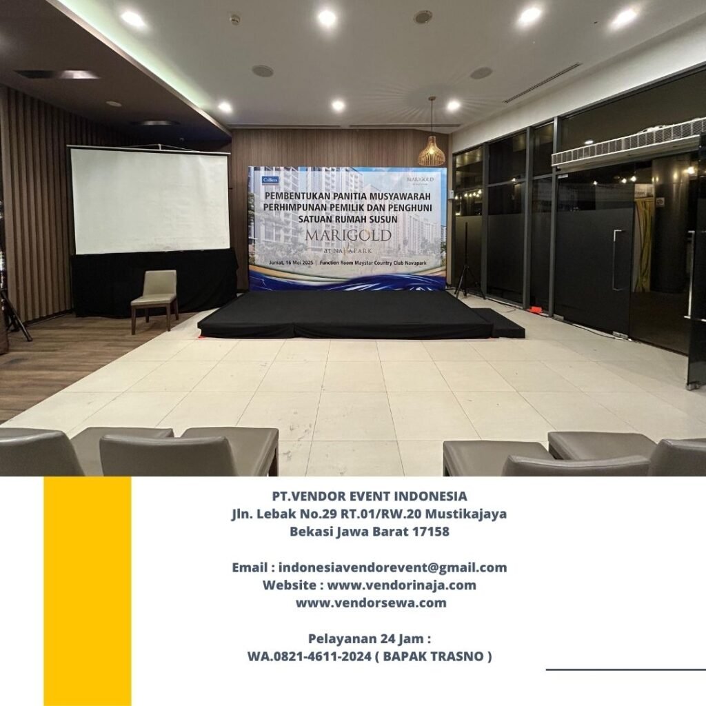 Rental Backdrop Dan Panggung Karpet Hitam Jakarta