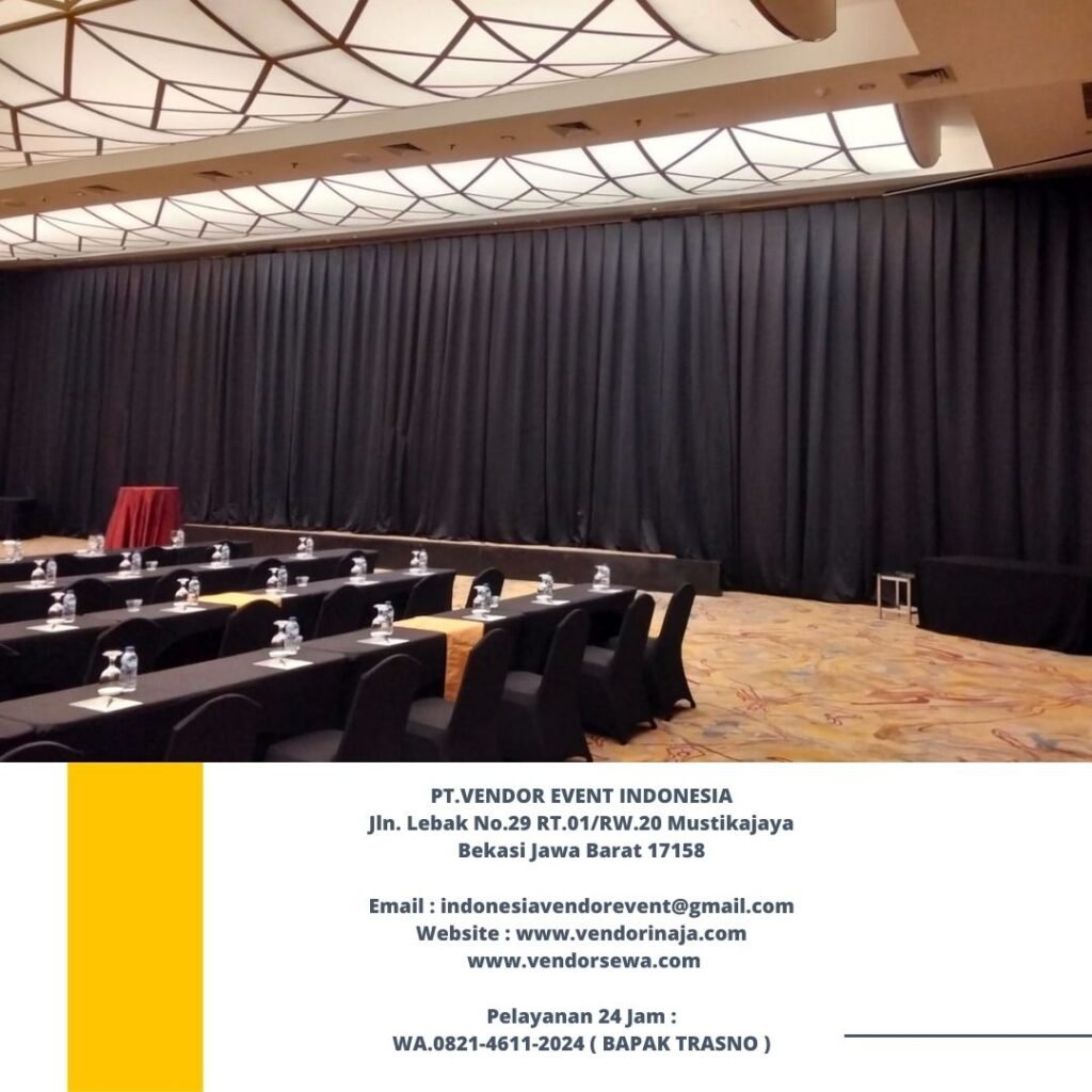 Rental Black Curtain Event Hotel Ritz Calton Kuningan Jaksel
