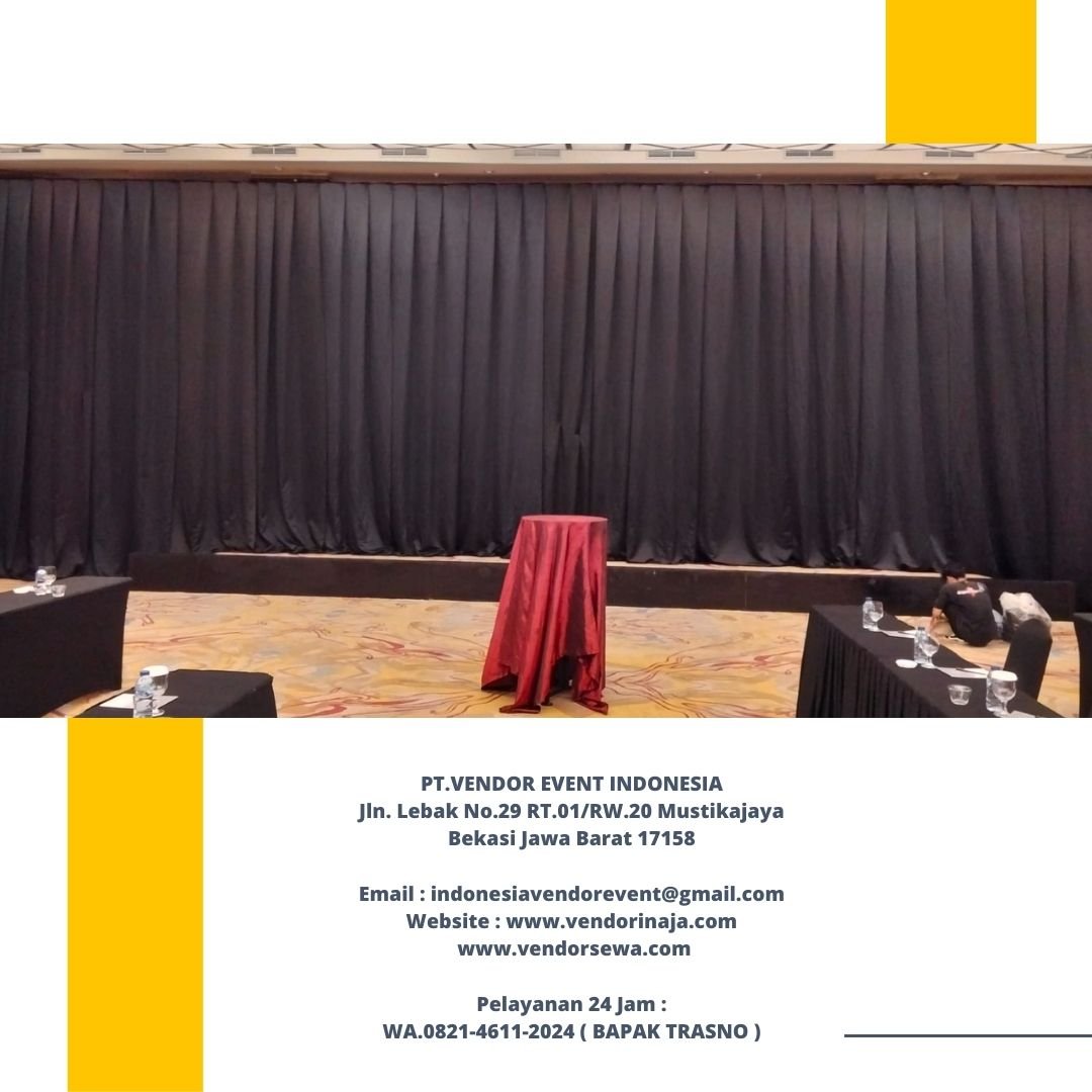 Rental Black Curtain Event Hotel Ritz Calton Kuningan Jaksel