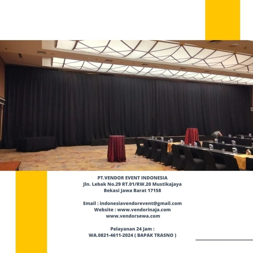 Rental Black Curtain Event Hotel Ritz Calton Kuningan Jaksel