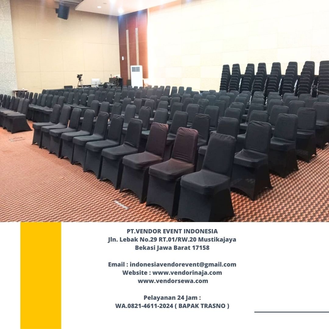 Rental Kursi Event Type Futura Susun Cover Hitam Jakarta