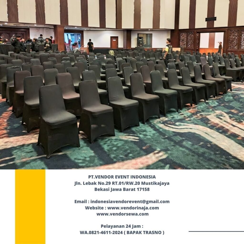 Rental Kursi Event Type Futura Susun Cover Hitam Jakarta