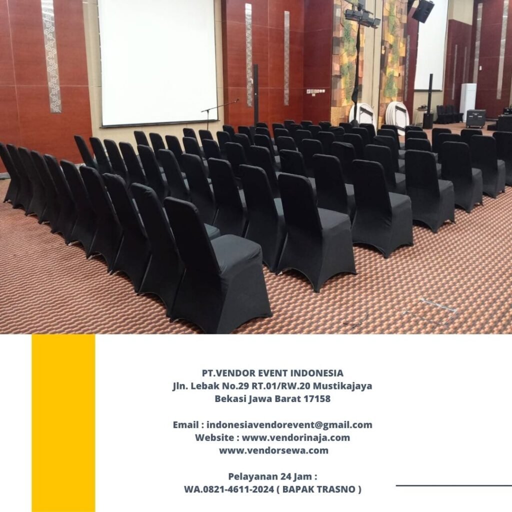Rental Kursi Event Type Futura Susun Cover Hitam Jakarta