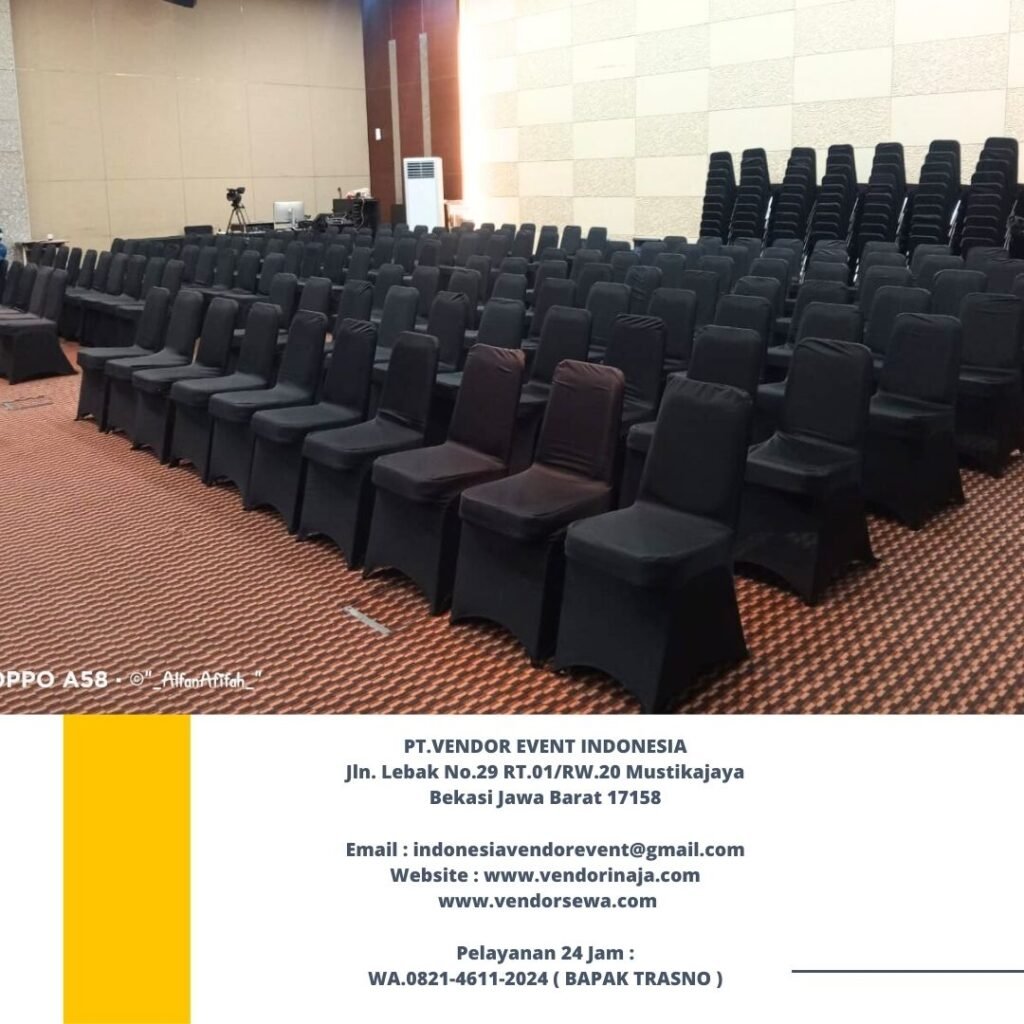 Rental Kursi Event Type Futura Susun Cover Hitam Jakarta