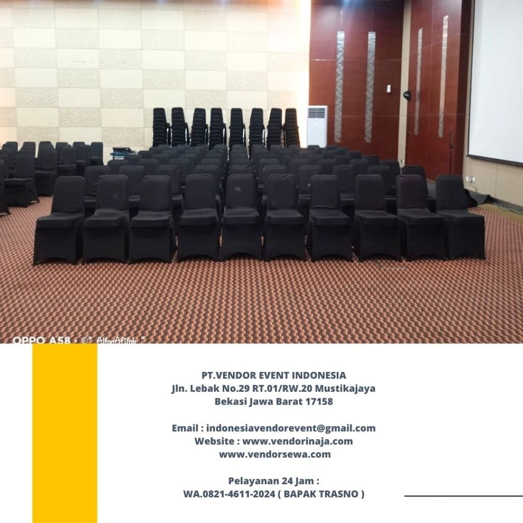 Rental Kursi Event Type Futura Susun Cover Hitam Jakarta