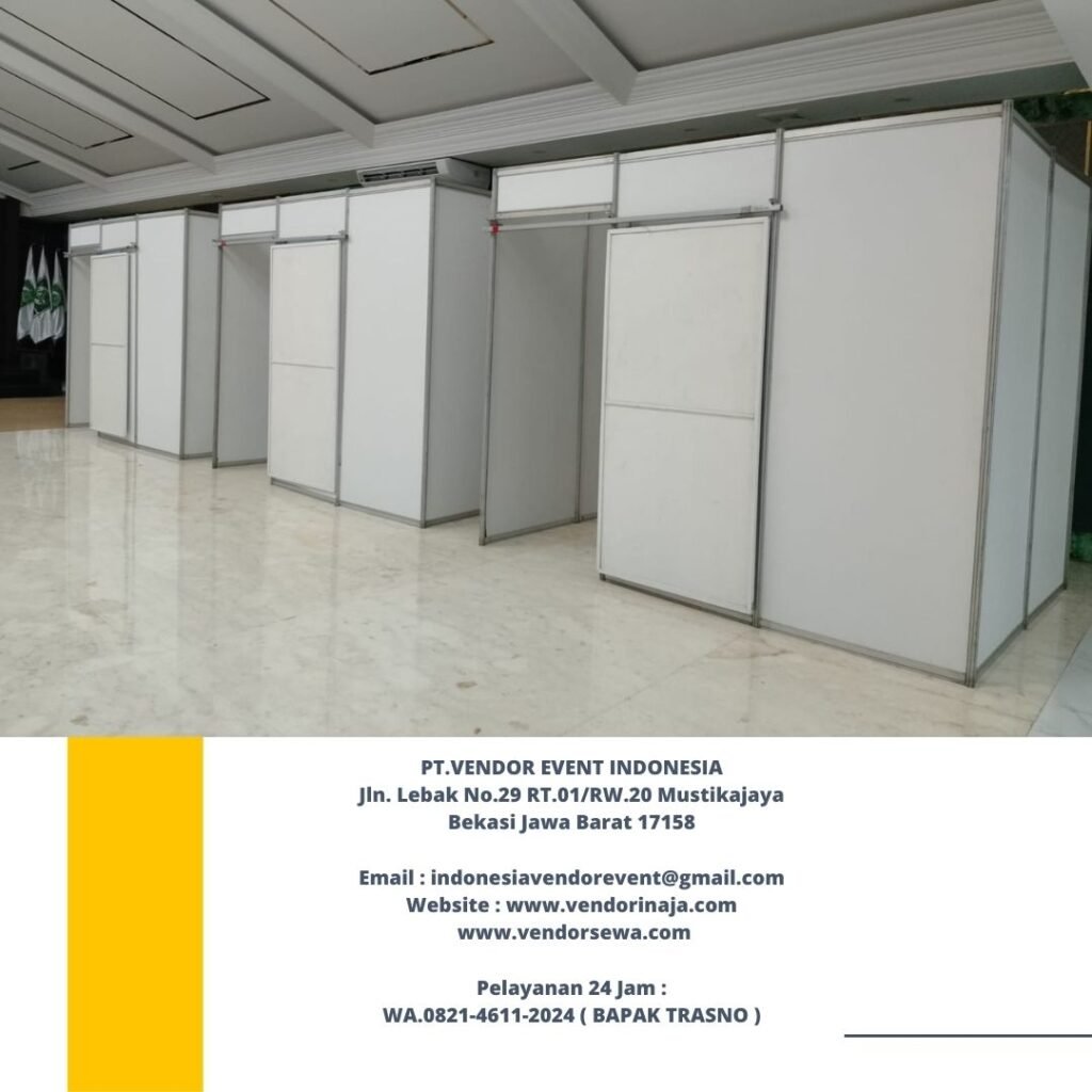 Rental Partisi Putih Dan Hitam Sekat Ruang Area BSD