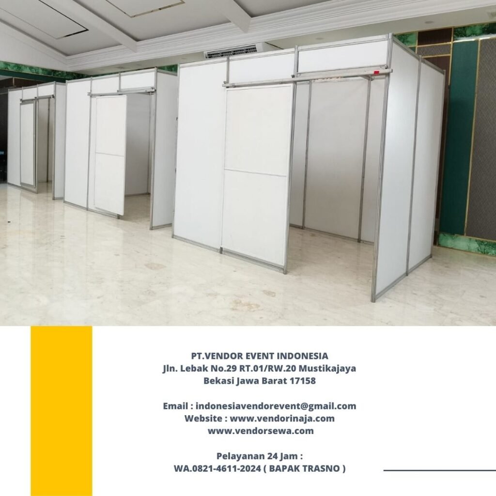 Rental Partisi Putih Dan Hitam Sekat Ruang Area BSD