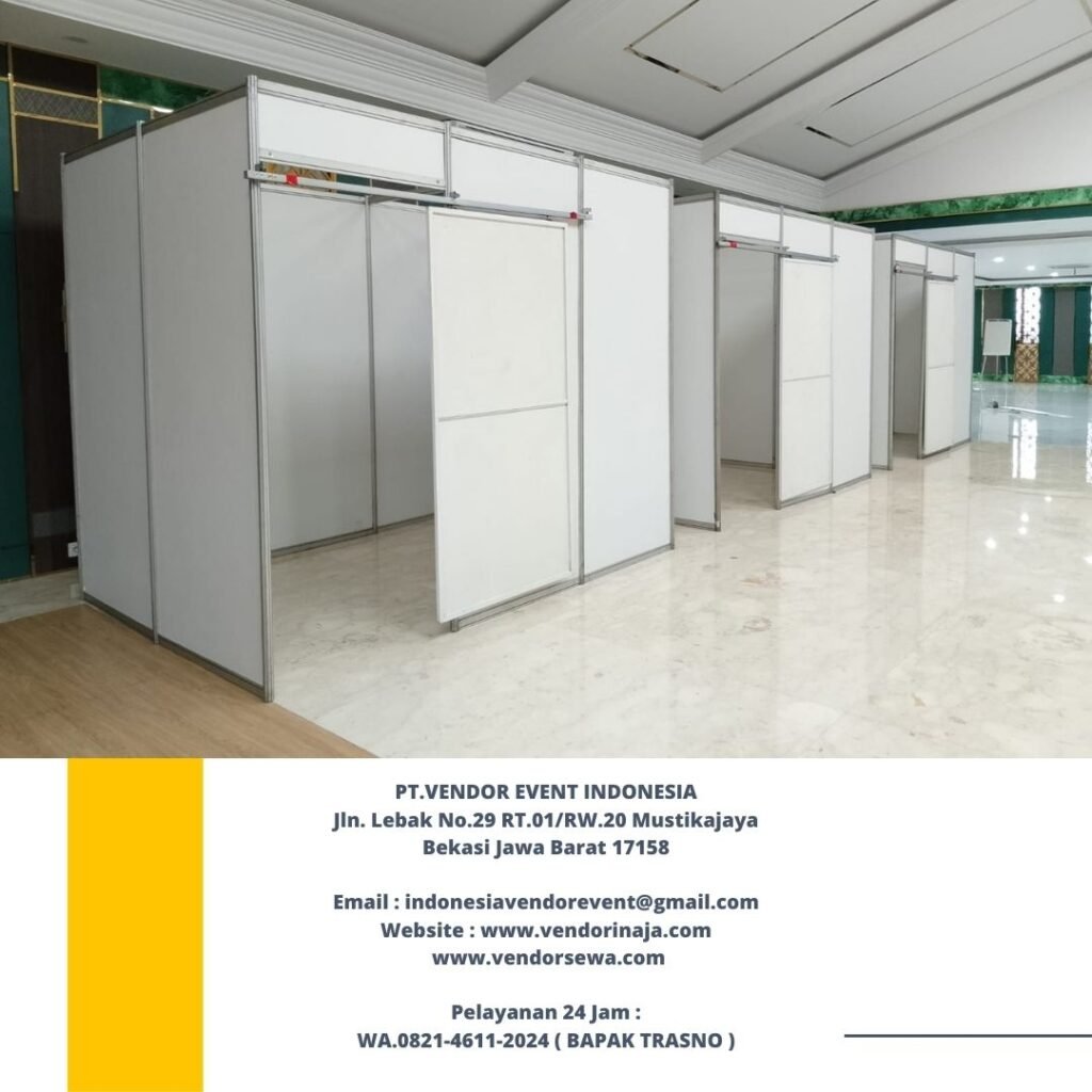 Rental Partisi Putih Dan Hitam Sekat Ruang Area BSD