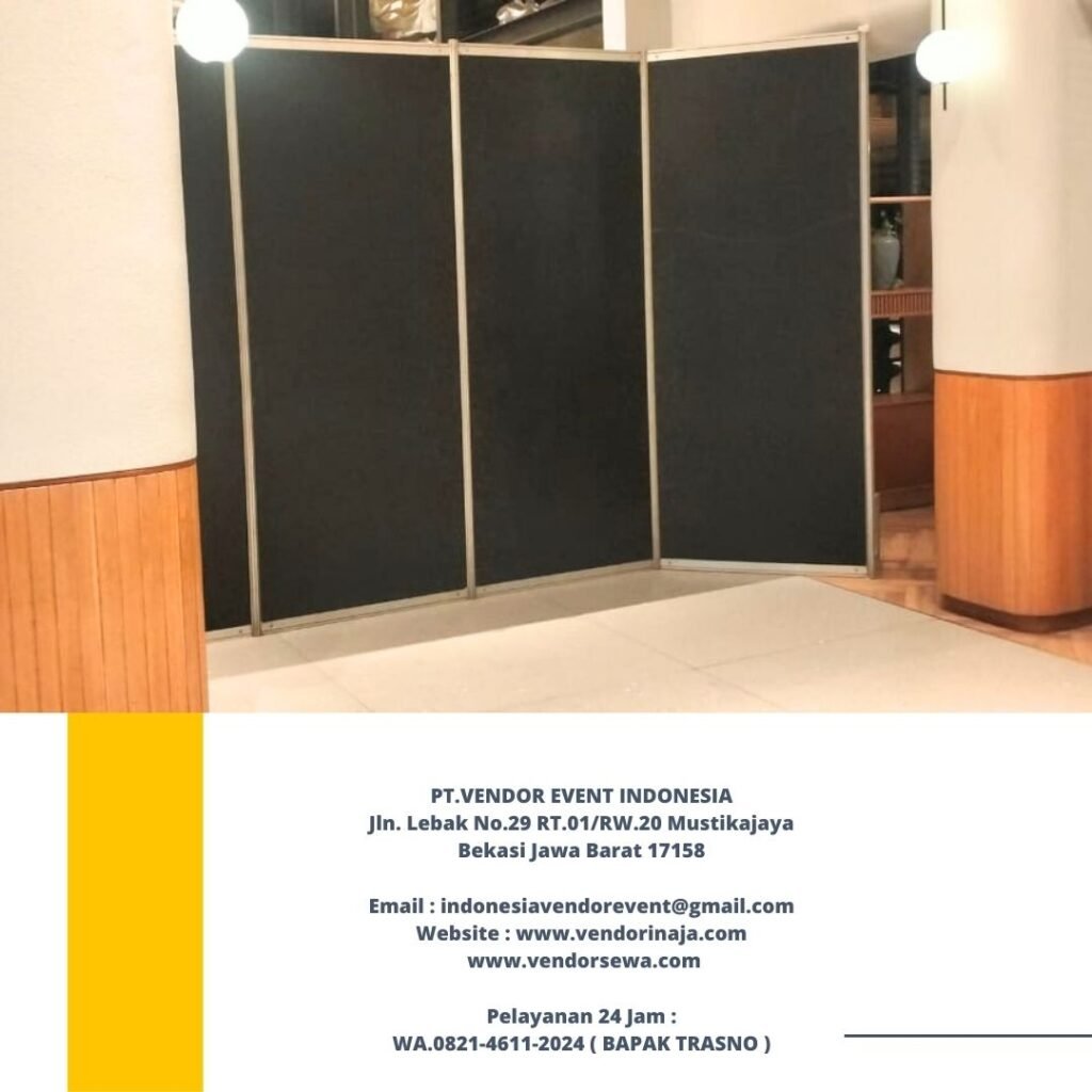 Rental Partisi Putih Dan Hitam Sekat Ruang Area BSD