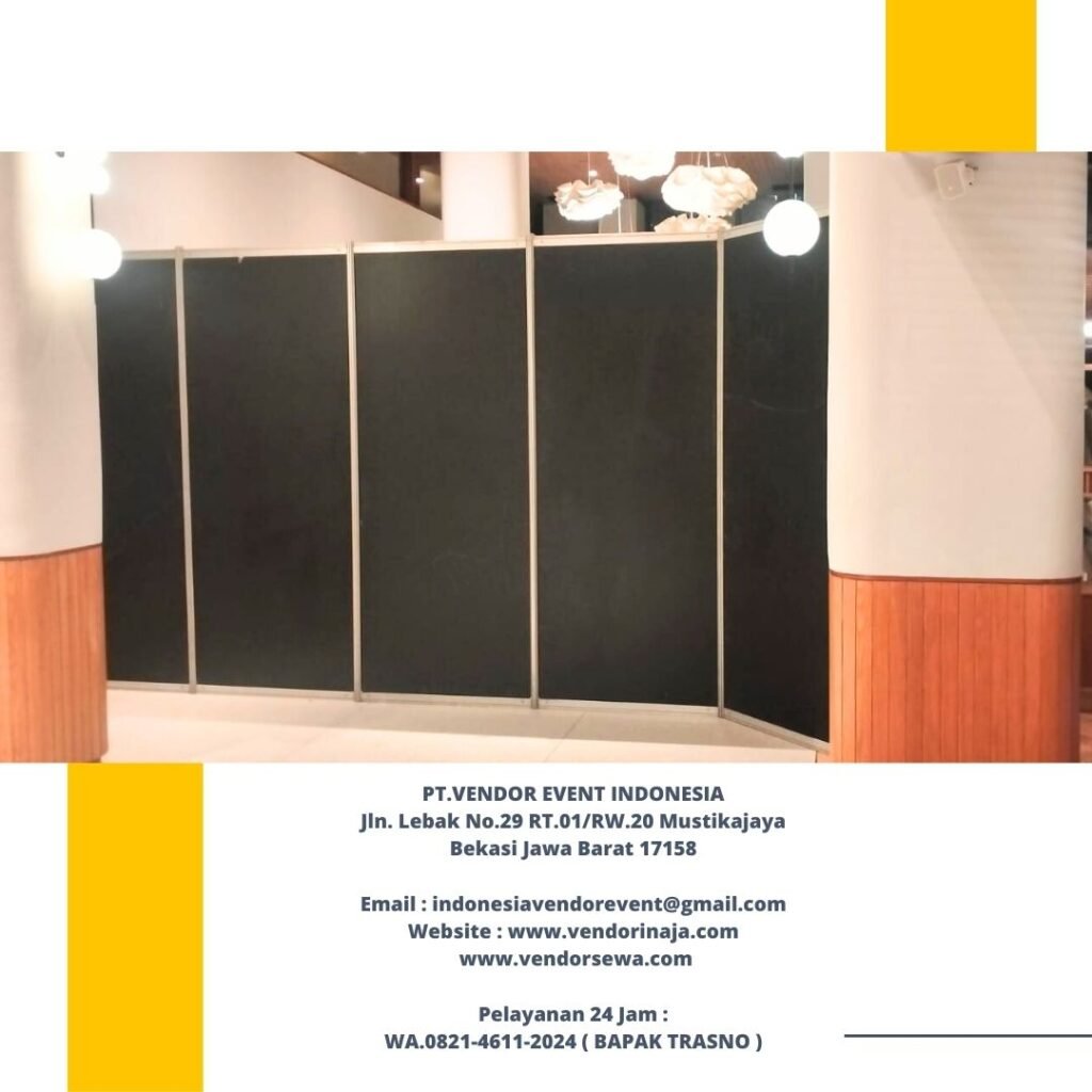 Rental Partisi Putih Dan Hitam Sekat Ruang Area BSD
