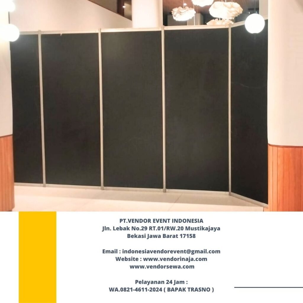 Rental Partisi Putih Dan Hitam Sekat Ruang Area BSD