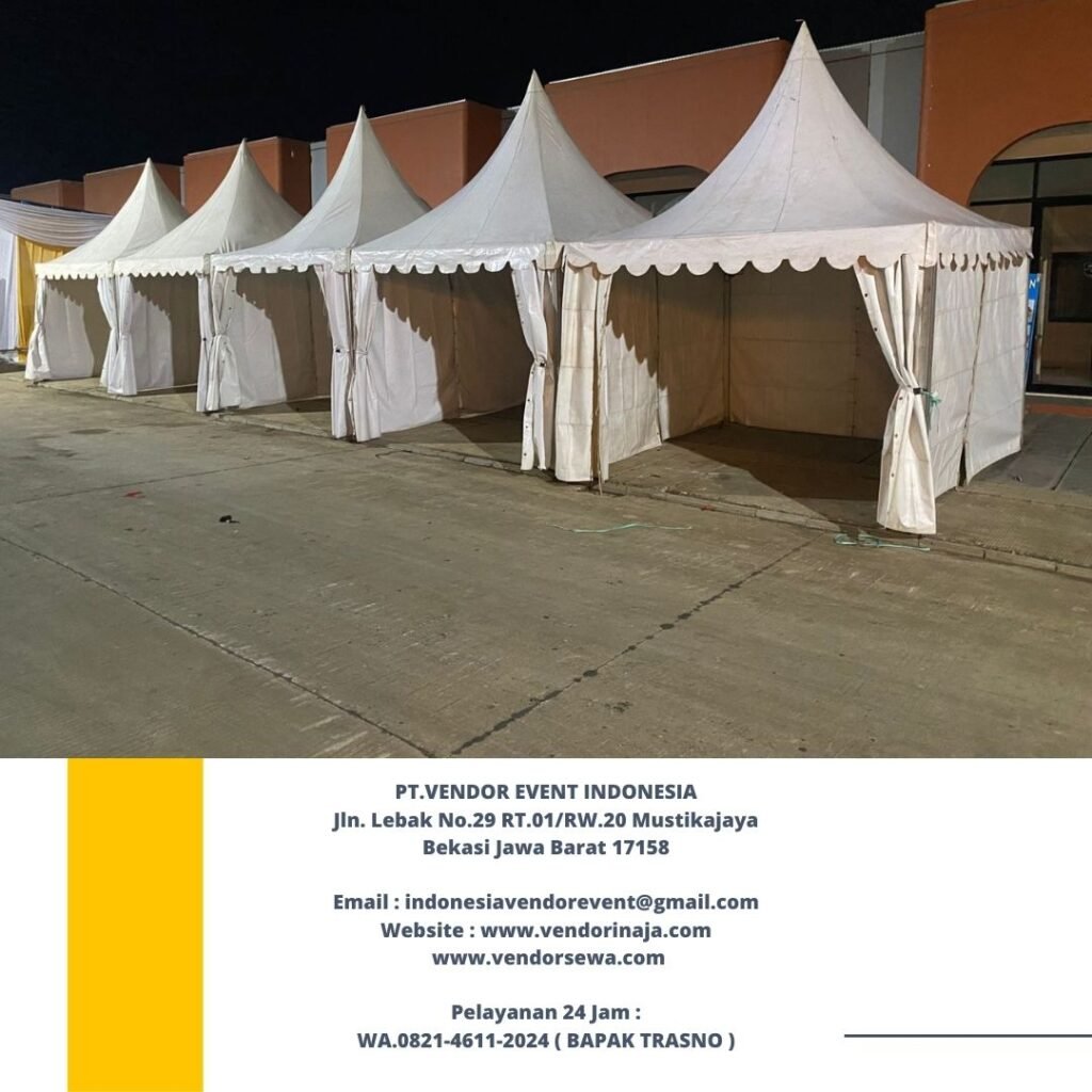 Rental Tenda Kerucut Stok Banyak Area Cibitung Bekasi
